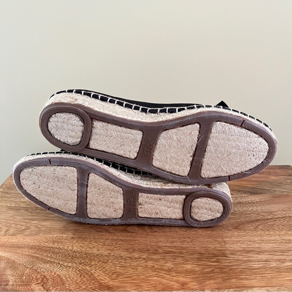 Life Stride Espadrilles Women's 6.5 Black Bow Low Wedge Heel Preppy Summer Shoe - Picture 5 of 12